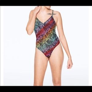 NWT PINK Victoria’s Secret v-neck bodysuit